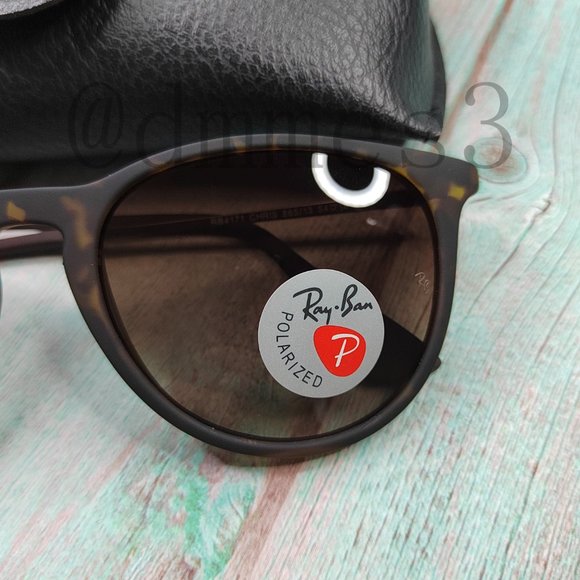 ?Ray-Ban Sunglasses 4171 Polarized 54mm brown tortoiseshell main image 4